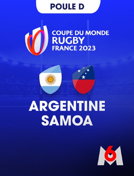 M6 - Rugby - Coupe du monde 2023 : Argentine / Samoa