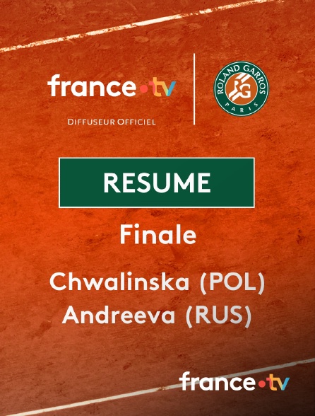france.tv - Roland-Garros - Finale (F) : le résumé de Maja Chwalinska vs Mirra Andreeva