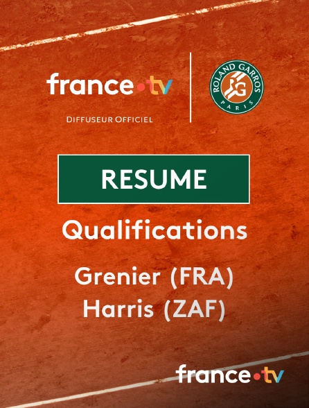 france.tv - Roland-Garros - Qualifications - 1er tour : le résumé de Hugo Grenier vs Lloyd Harris