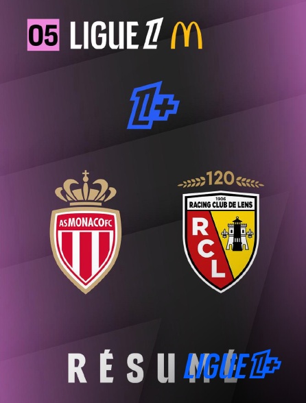Ligue 1+ - Ligue 1 - Résumé - Journée 5 : AS Monaco - RC Lens