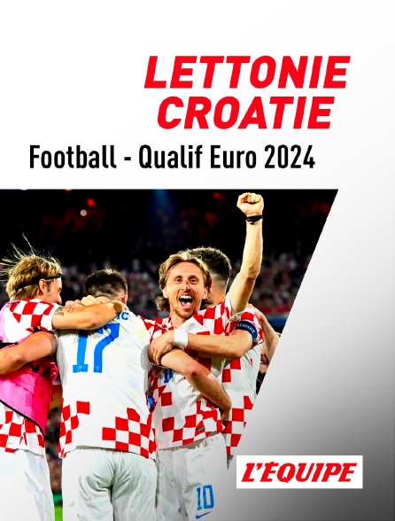 L'Equipe - Football - Qualifications à l'Euro 2024 : Lettonie / Croatie