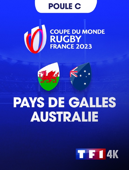TF1 4K - Rugby - Coupe du monde 2023 : Pays-de Galles / Australie