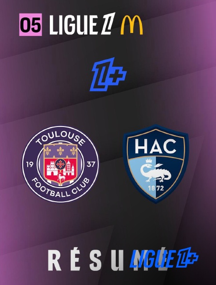 Ligue 1+ - Ligue 1 - Résumé - Journée 5 : Toulouse FC - Havre AC