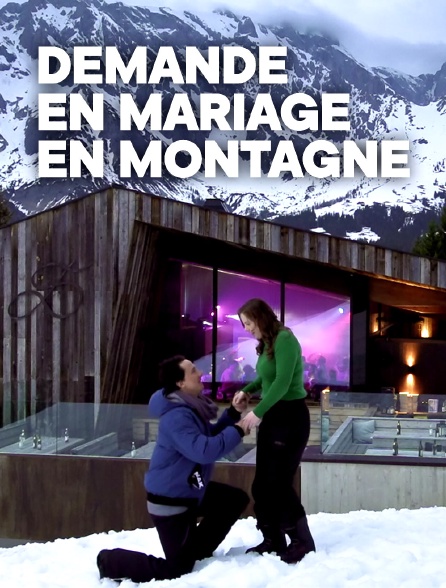 Demande en mariage en montagne
