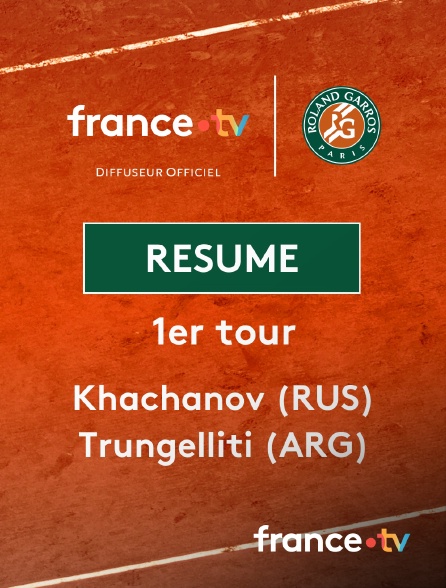 france.tv - Roland-Garros - 1er tour (H) : le résumé de Karen Khachanov vs Marco Trungelliti