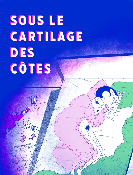 Sous le cartilage des côtes