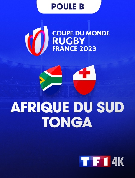 TF1 4K - Rugby - Coupe du monde 2023 : Afrique du Sud / Tonga