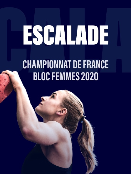 Escalade : Championnat de France  bloc femmes 2020