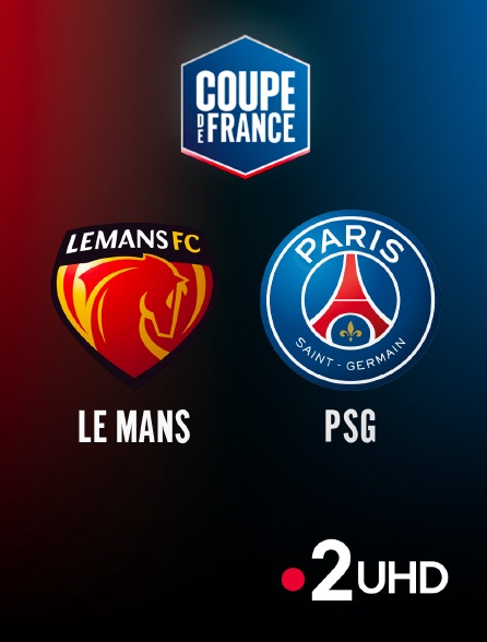 France 2 UHD - Football - 8e de finale de Coupe de France : Le Mans / PSG