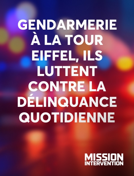 Mission Intervention - Gendarmerie à la Tour Eiffel, ils luttent contre la délinquance quotidienne