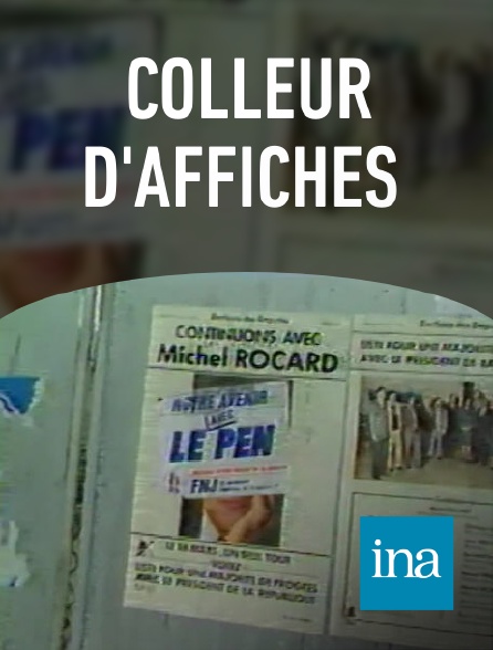 INA - Colleur d'affiches