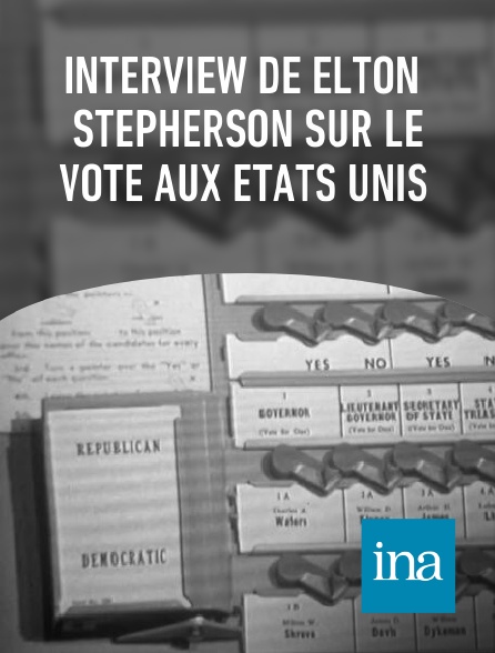 INA - Interview de Elton Stepherson sur le vote aux Etats Unis