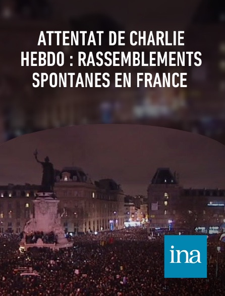 INA - Attentat de Charlie Hebdo : rassemblements spontanés en France