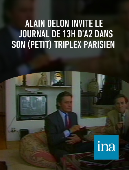 INA - Alain Delon invite le journal de 13h d'A2 dans son (petit) triplex parisien